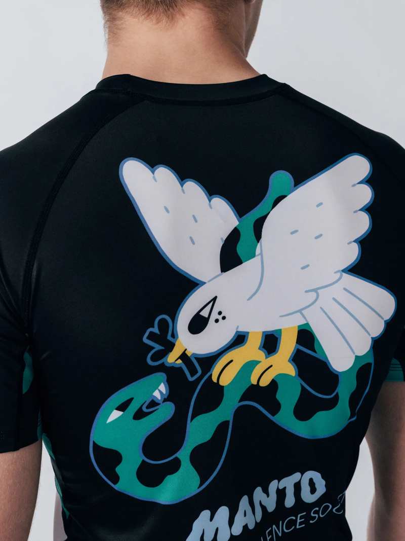 MANTO DOVE RASHGUARD -white